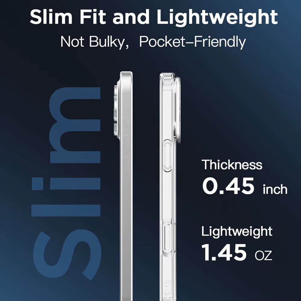 Original Magnetic Transparent Phone Case for Iphone 17 Air 16 15 14 13 12 11 Pro Max plus 16E E Magsafe Silicone Cover Funda