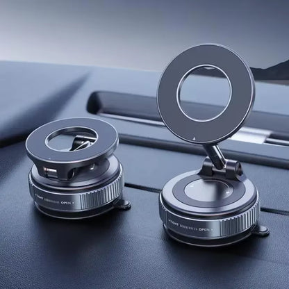 Folding Strong Magnet Magnetic Phone Holder 360° Rotation Desk Car Vacuum Suction Windshield Dashboard Mobile Holder