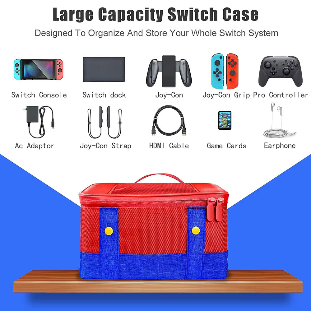Grand étui de transport pour Nintendo Switch OLED Console Pro contrôleur sac de rangement de voyage étui Compatible Nintendo Switch Joycon